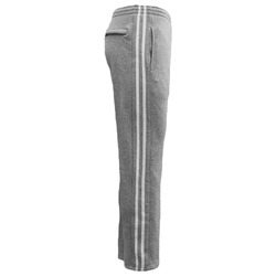 Men's Fleece Casual Sports Track Pants w Zip Pocket Striped Sweat Trousers S-6XL, Light Grey, 5XL