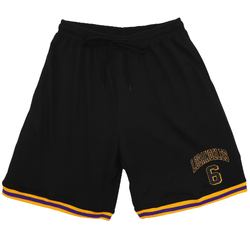 Men's Basketball Sports Shorts Gym Jogging Swim Board Boxing Sweat Casual Pants, Black - Los Angeles 6, XL