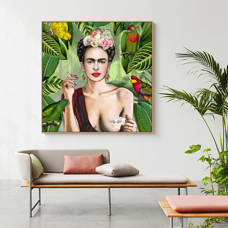 Home Decor Wooden Box Painting of buying Frida Kahlo