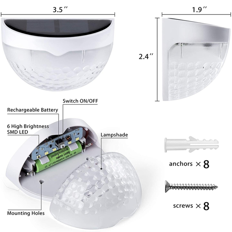 Battery powered deals fence lights