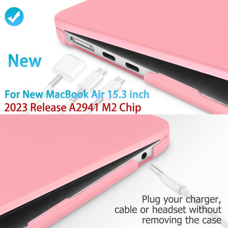 15 inch Air 2023 MacBook Air Matte Case A2941 M2 Chip Hard Shell Case  Keyboard Cover