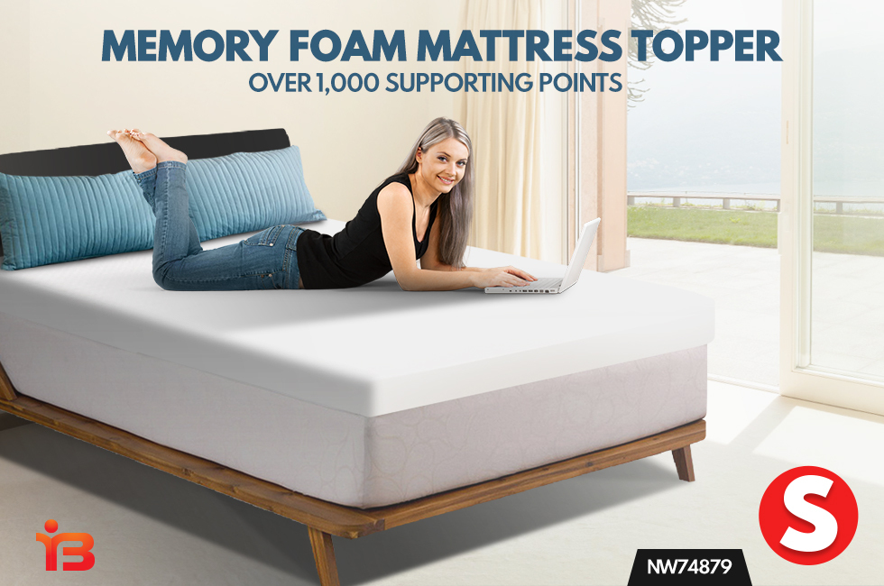 high density memory foam mattress topper