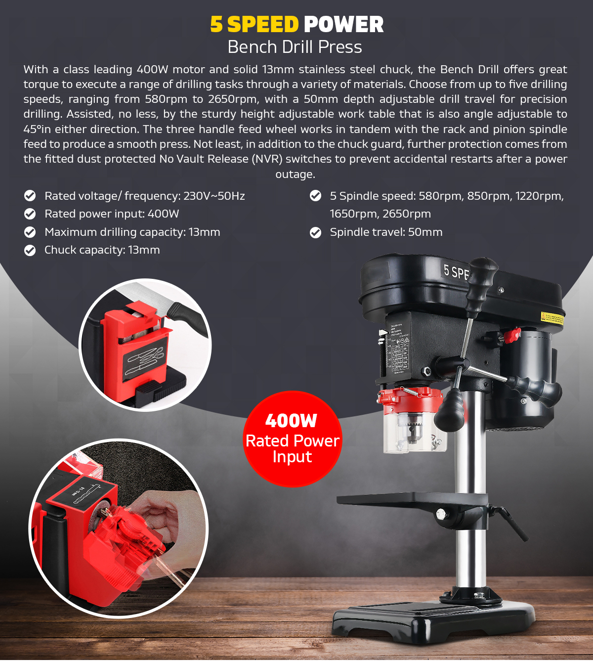 Detroit on sale drill press