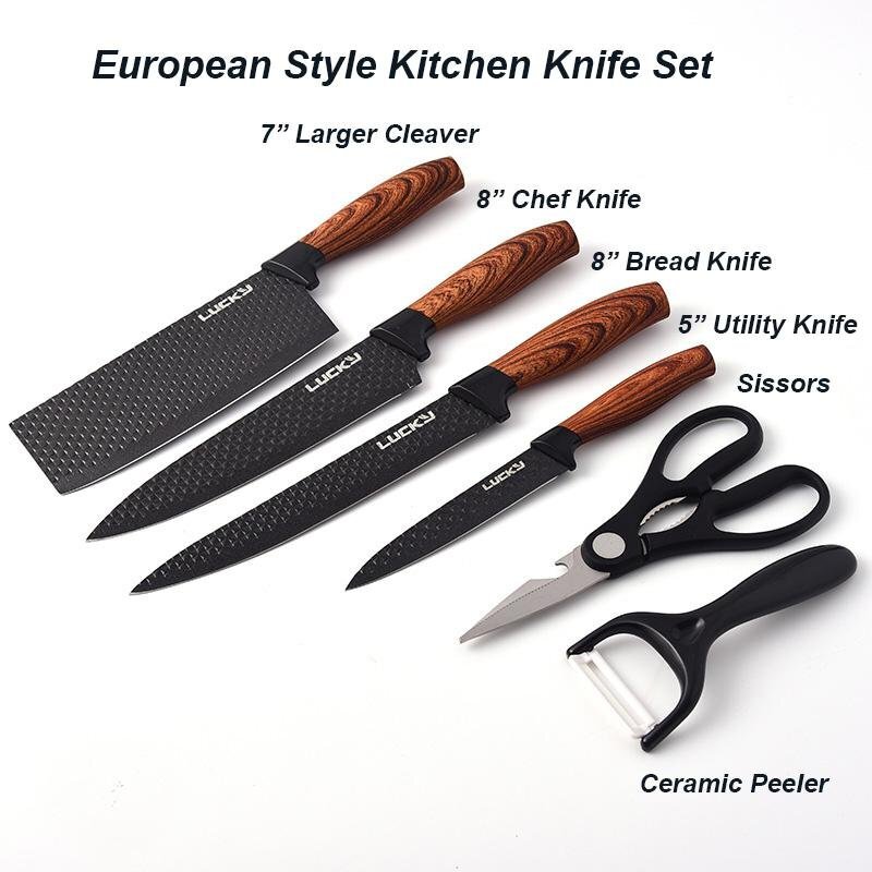 EverRich 5 Plus 1 Kitchen Knife Set Review 