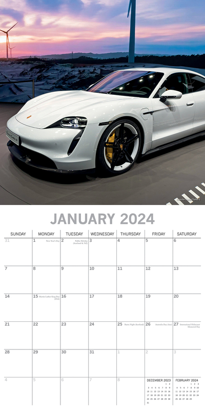 Porsche 2024 Square Wall Calendar