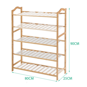 Artiss Shoe Rack Stackable 4 Tiers 80cm Shoes Shelves Storage