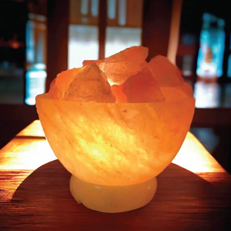 Salt rock 2024 bowl lamp