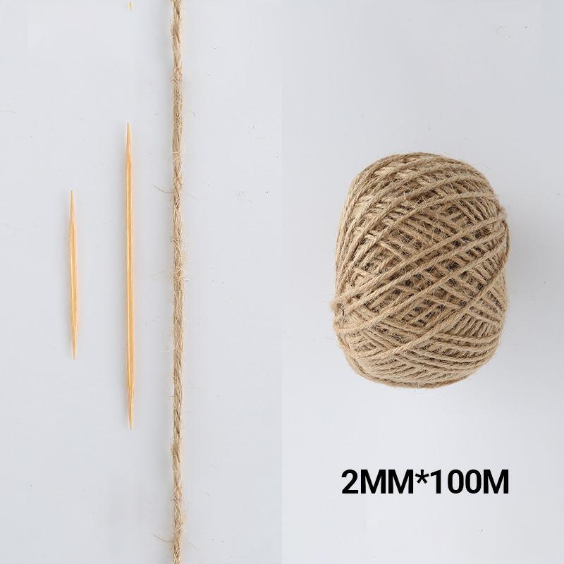 3/4 Strand Natural Color Jute Rope Sisal Twine Hemp Rope for