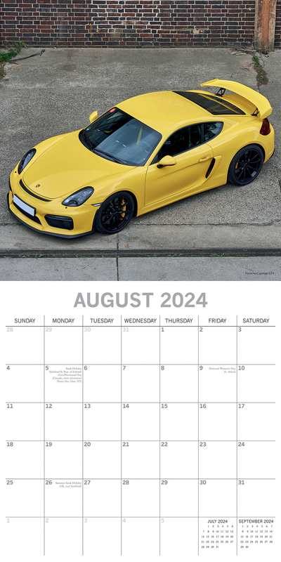 Porsche 2024 Square Wall Calendar