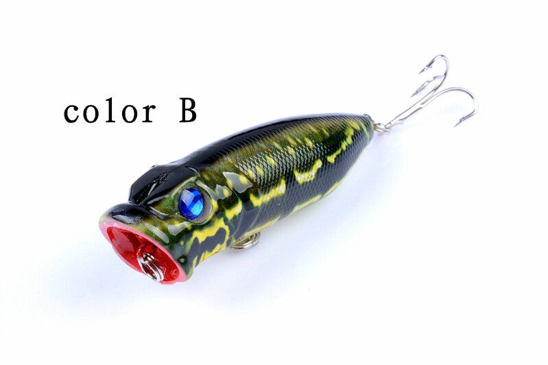 Shop 4X 6.5cm Popper Poppers Fishing Lure Lures Surface Tackle