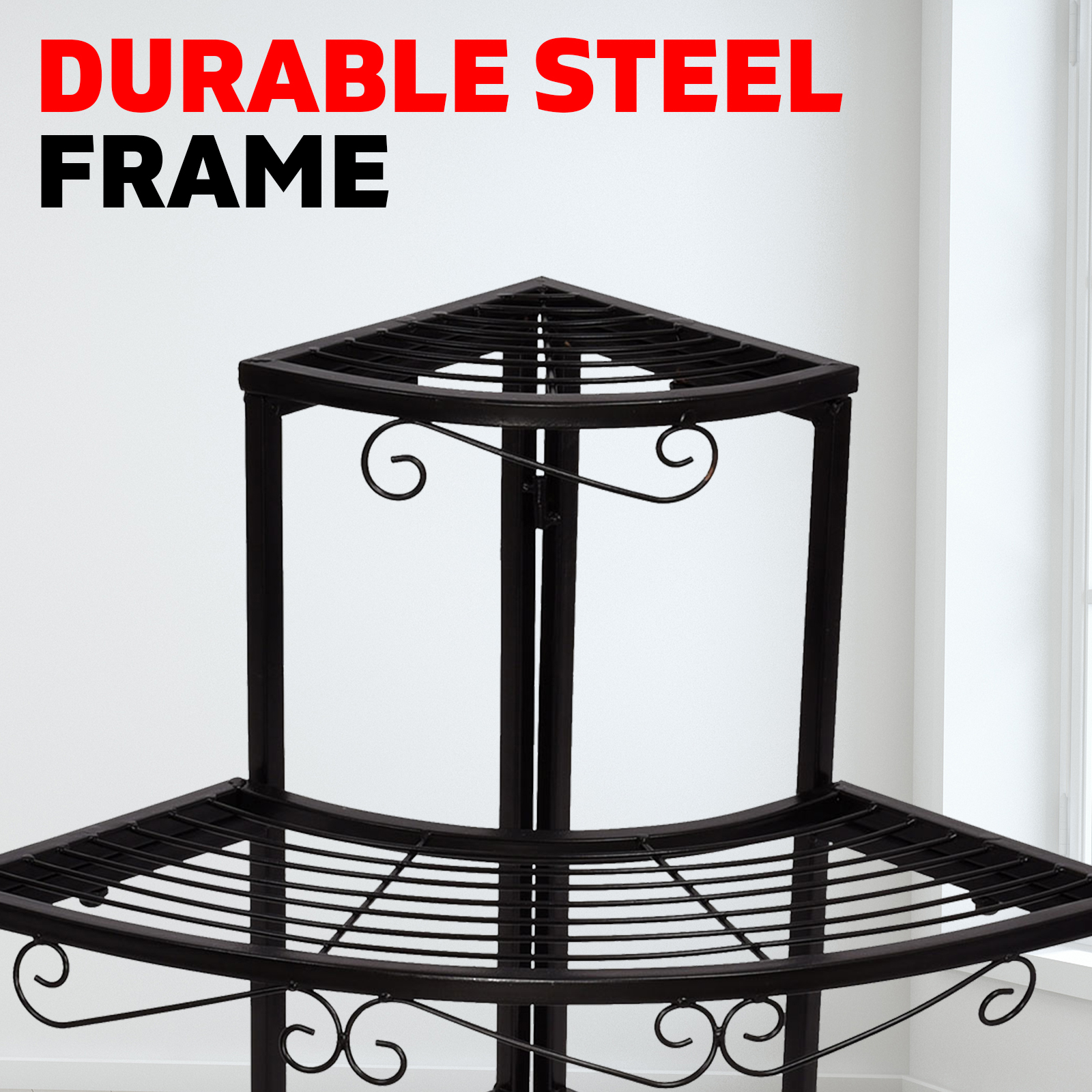 DIY Tiered Metal Plant Stand Using Aluminum Tubes - Anika's DIY Life