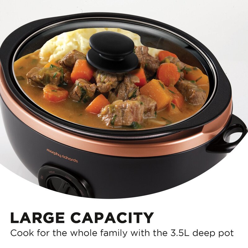 Morphy Richards 220 240 volts Slow Cooker with Large 3.5 Liter