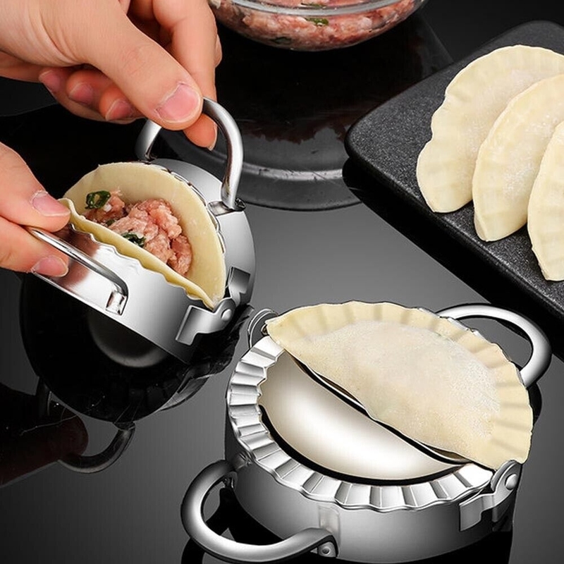 Dumplings Maker, 8 Packs Stainless Steel Empanada Press Mold Kit