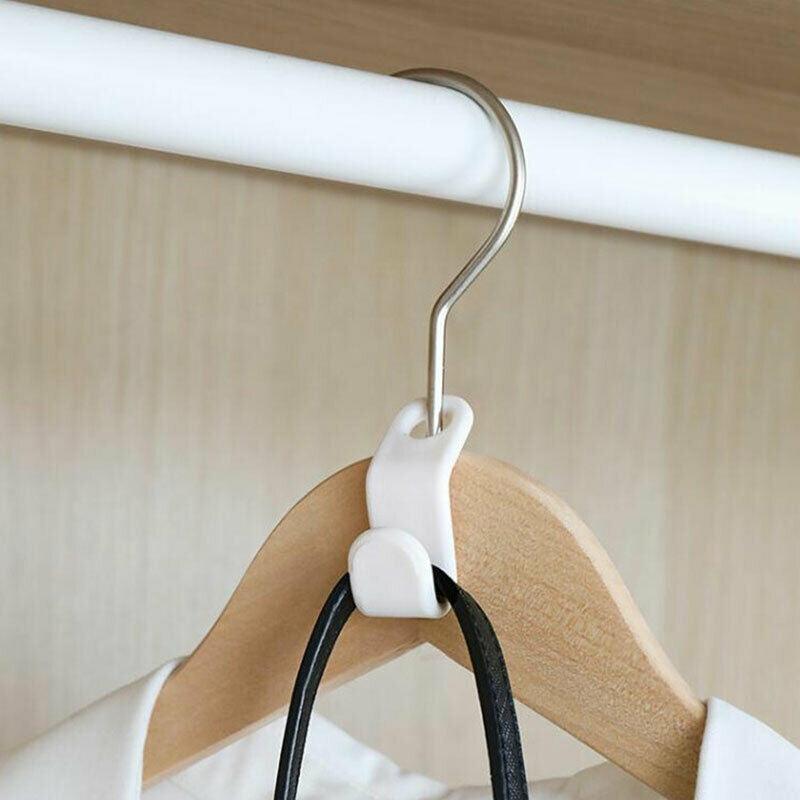 20/100 Space Saving Clothes Hanger Connector Hooks Cascading