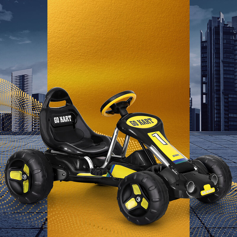 GMX, Drift 200cc Go Kart Electric Start - Black