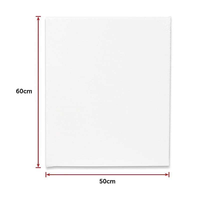 5 pack of 50x60cm Artist Blank Stretched Canvas Canvases Art Large