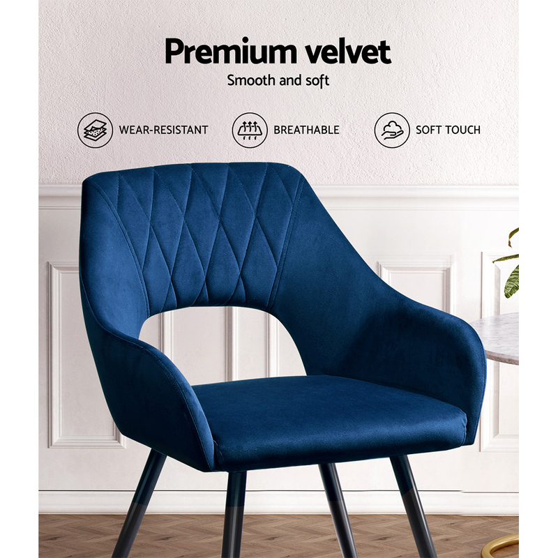 dunelm blue dining chair