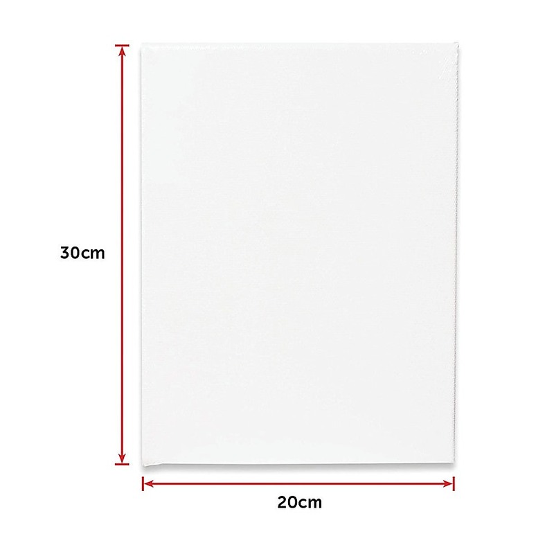 5 pack of 20x30cm Artist Blank Stretched Canvas Canvases Art Large