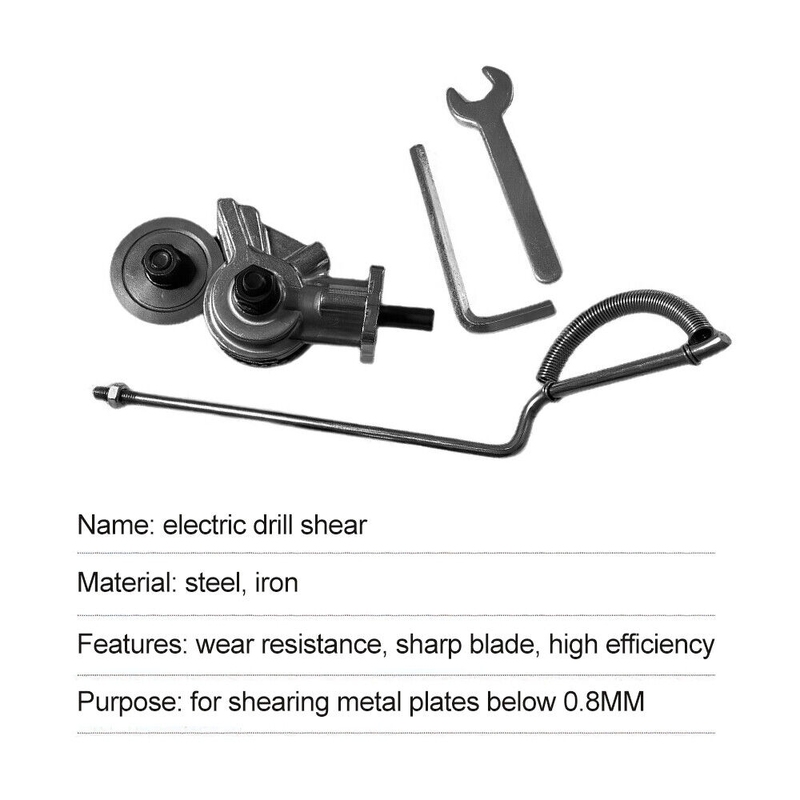 Electric Drill Plate Cutter Sharp Wear Resistant Metal Sheet