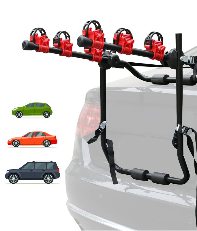 Universal bike clearance rack for hatchback