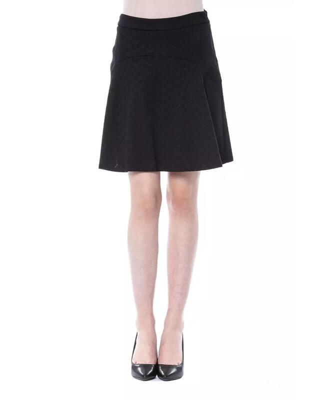 Black Leather Mini Skirt W42 US Women