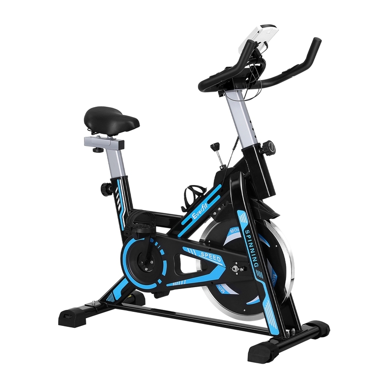 Everfit black best sale spin exercise bike