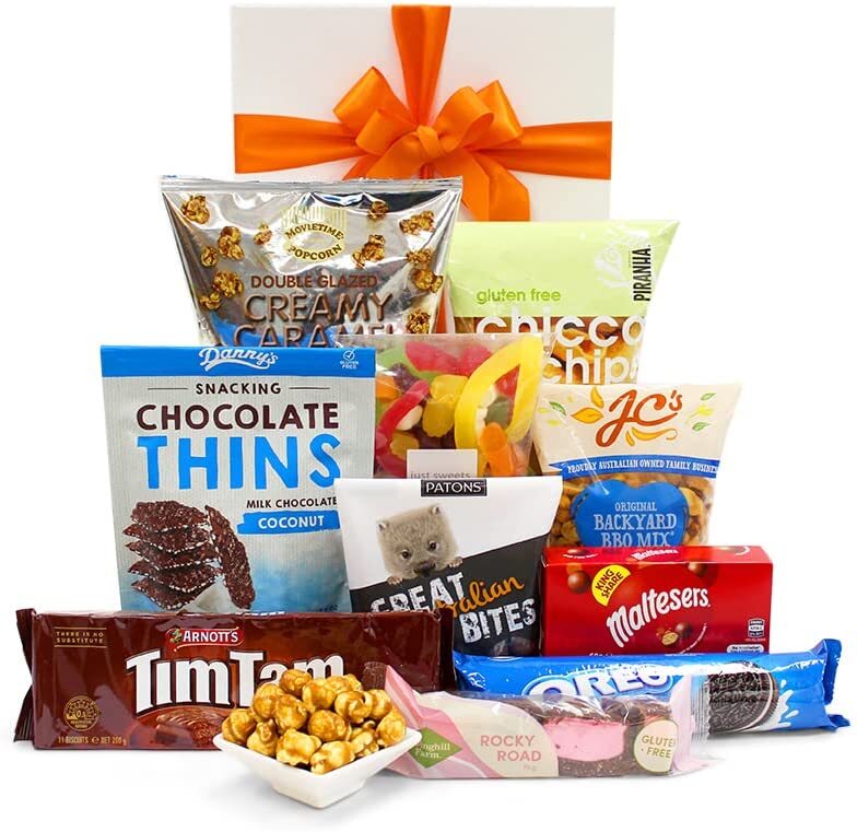 Little Nibbles Gift Hamper - Chips, Popcorn, Chocolate, Tim Tams ...