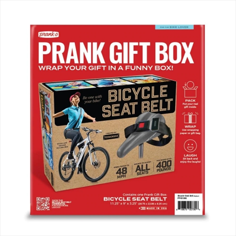 PRANK O Prank Gift Box Bicycle Seat Belt