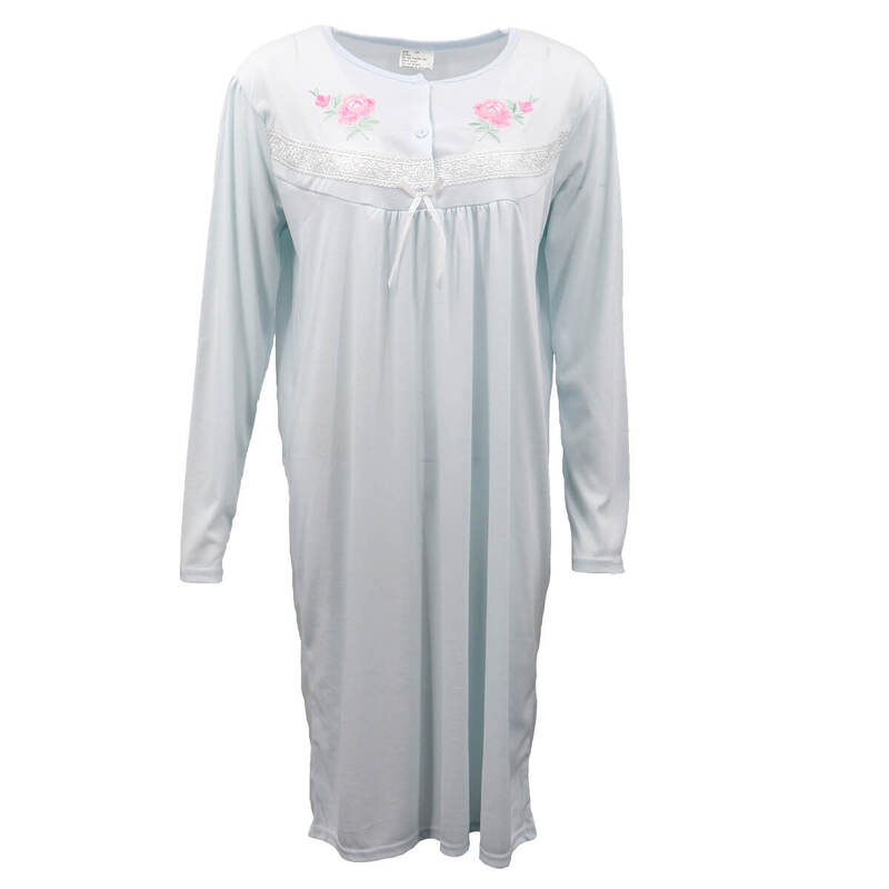 100 Cotton Women Nightie Night Gown Pajamas Pyjamas Winter