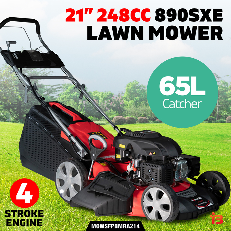 SelfPropelled Lawn Mower BaumrAG 21" 248cc Electric Start