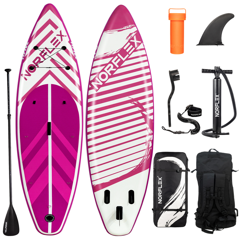 NORFLX Stand Up Paddle Board Inflatable SUP 10’6” Surfboard Paddleboard ...